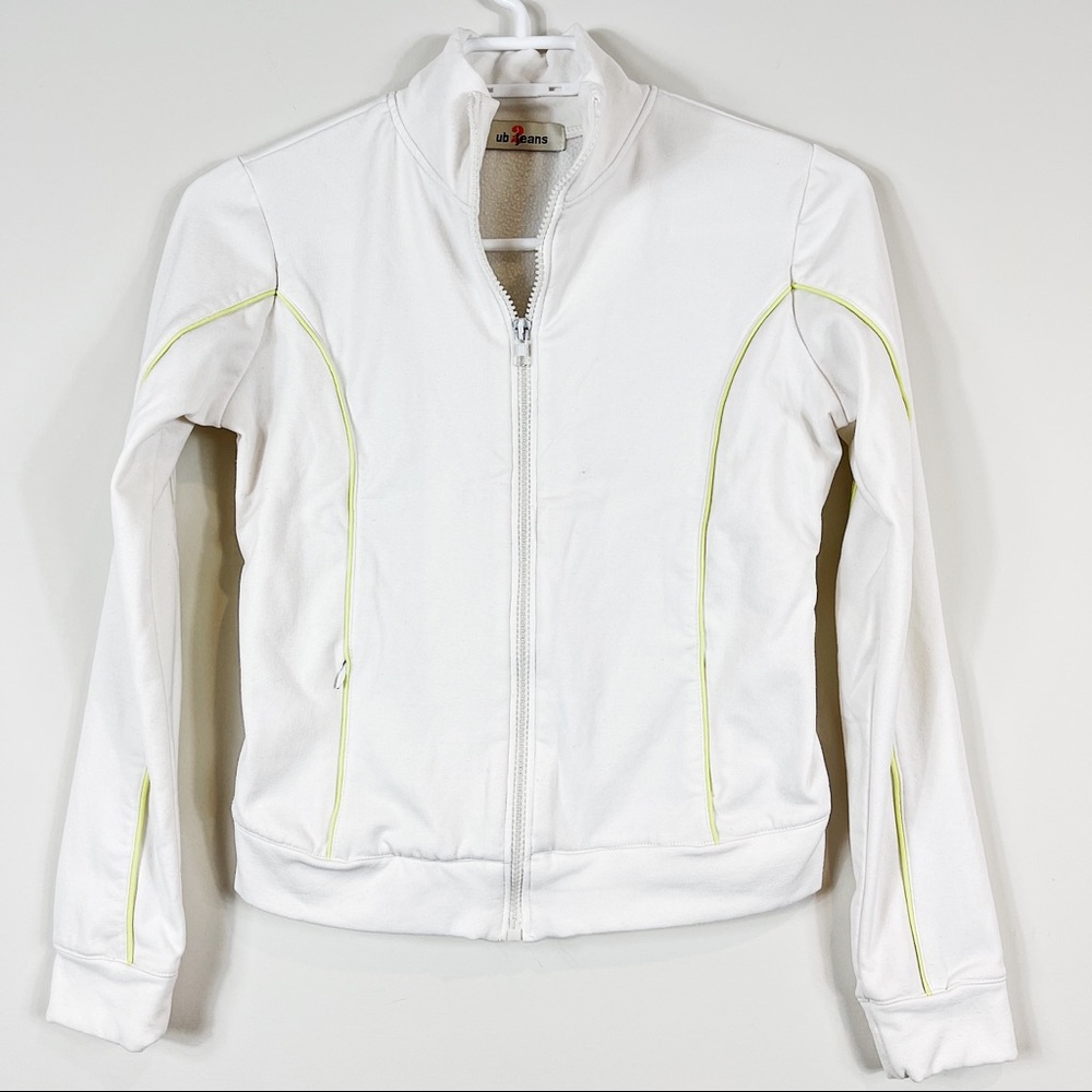 UB Jean White Front Zipper Pocket Small Jacket